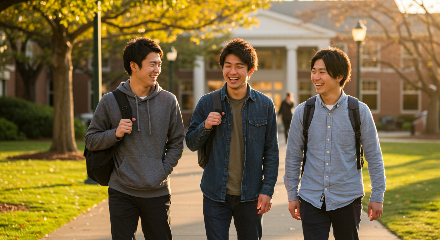 学生の笑顔